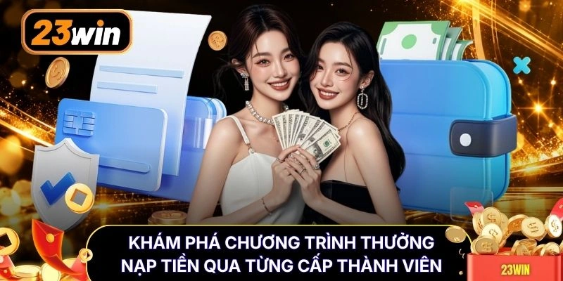 Khám phá chương trình thưởng nạp tiền qua từng cấp thành viên