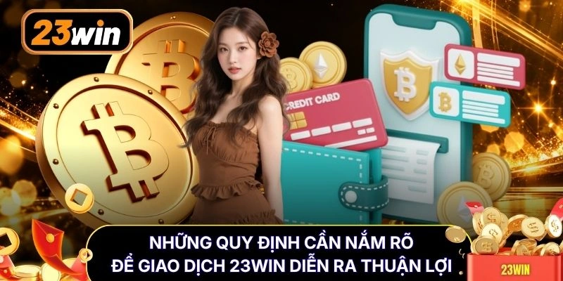 Những quy định cần nắm rõ để giao dịch 23WIN diễn ra thuận lợi